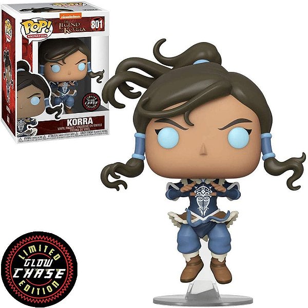 Funko Pop Chase The Legend Of Korra Avatar State Glow #801 Variante Rara 1 em 6 Vinil 9,5cm
