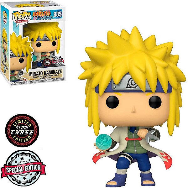 Funko Pop Chase Naruto Minato Namikaze #935 Variante Rara 1 Em 6 Vinil 9,5Cm Vinil 9,5 cm Oficial...