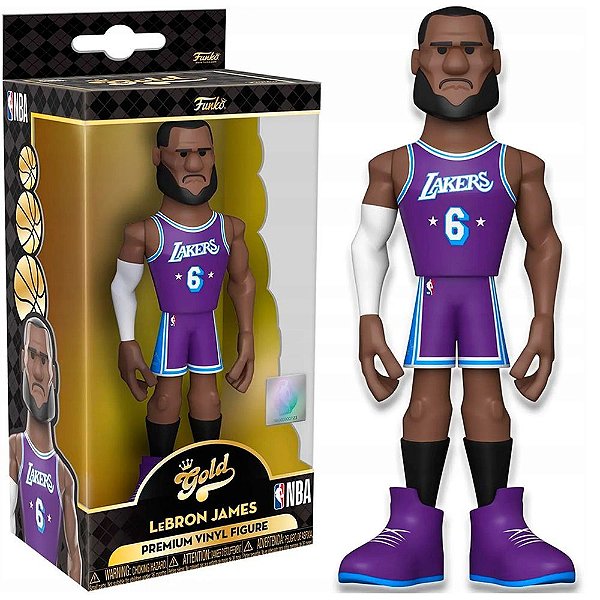 Funko Pop Chase Gold Nba City Lebron James #59386 Variante Rara 1 Em 6 Vinil 9,5Cm Vinil 9,5 cm O...