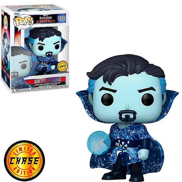 Funko Pop Chase Marvel Doctor Strang 2 Doc Strange #1000 Variante Rara 1 em 6 Vinil 9,5cm