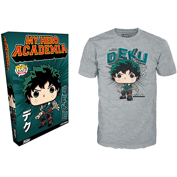 Camiseta Funko Tees Camiseta Funko Tees My Hero Academia Deku Md Tamanho Md Algodão Oficial Funko...