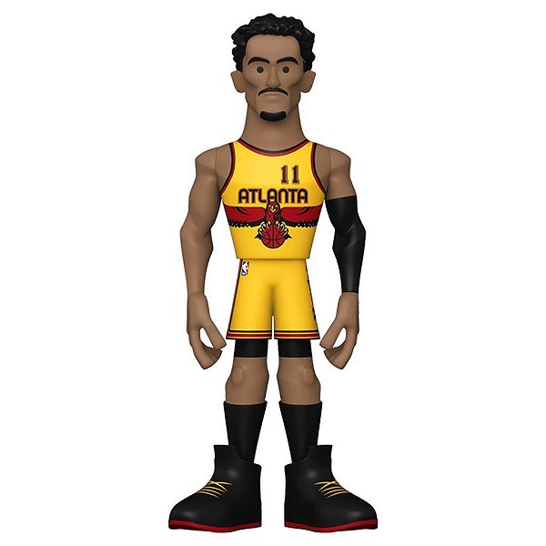 Funko Pop Gold 30cm 5 Nba Hawks Trae Young #59383 Vinil 30cm Edição Premium Funko