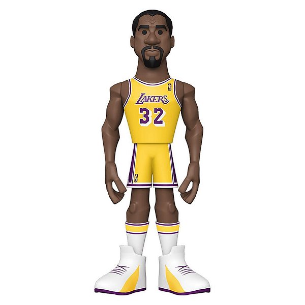 Funko Pop Gold 30cm 5 Nba Lakers Magic Johnson #57755 Vinil 30cm Edição Premium Funko