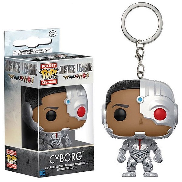 Funko Pop Keychain Justice - League Cyborg Vinil 9,5 cm Oficial Funko