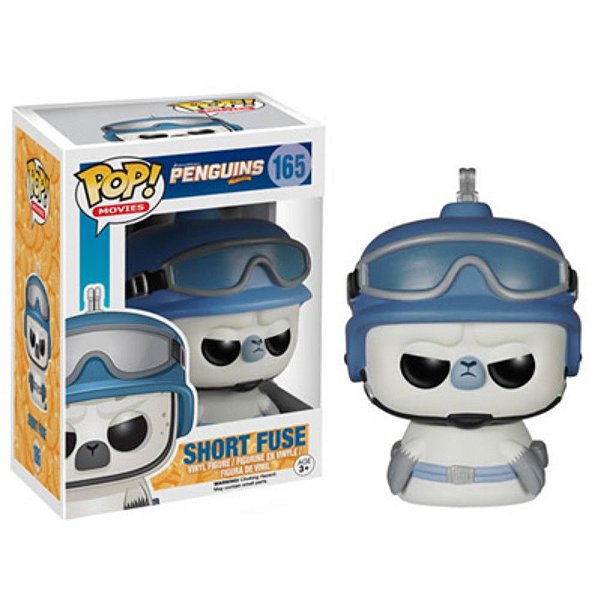 Funko Pop Penguins Of Madagascar - Short Fuse #165 Vinil 9,5 Cm Oficial Funko Vinil 9,5 cm Oficia...