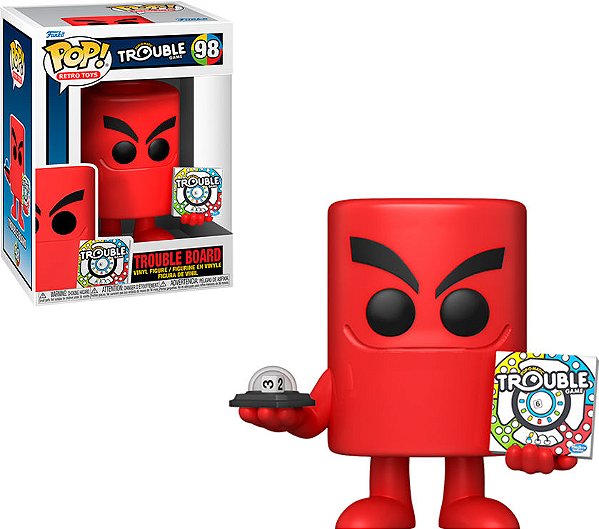 Funko Pop Trouble Game - Trouble Board #98 Vinil 9,5 Cm Oficial Funko Vinil 9,5 cm Oficial Funko