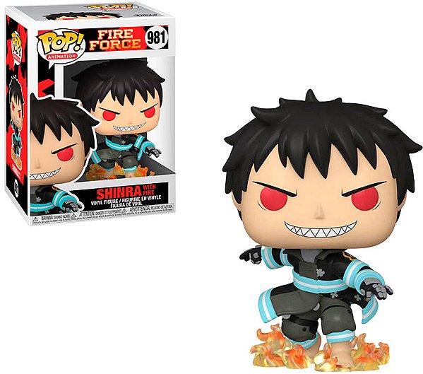Funko Pop Fire Force - Shinra W/Fire #981 Vinil 9,5 Cm Oficial Funko Vinil 9,5 cm Oficial Funko
