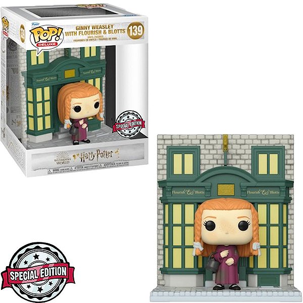 Funko Pop Harry Potter Ginny Weasley - W/Flourish Blotts #139 Vinil 9,5 Cm Oficial Funko Vinil 9,...