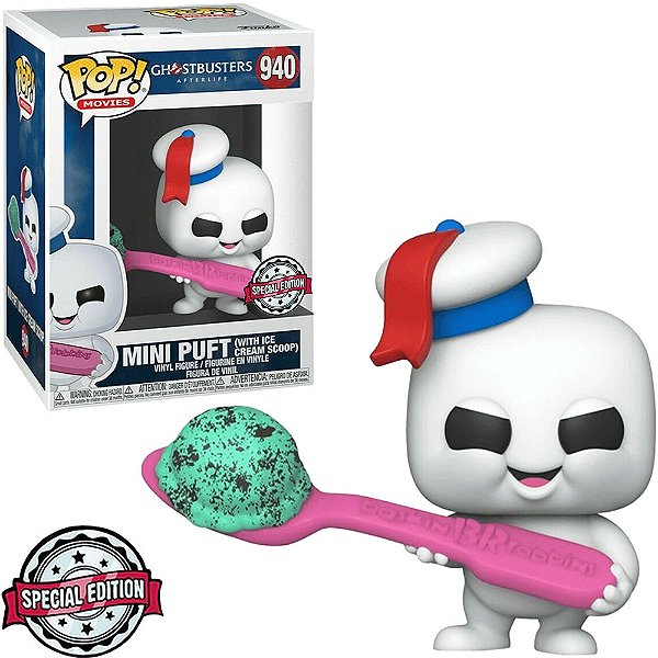 Funko Pop Ghostbusters Afterlife Mini Puft - W/Ice Cream #940 Vinil 9,5 Cm Oficial Funko Vinil 9,...