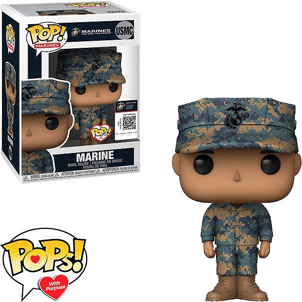 Funko Pop Military Mariners Marine - H Usmc #46744 Vinil 9,5 Cm Oficial Funko Vinil 9,5 cm Oficia...