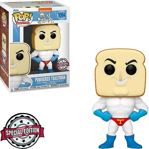 Funko Pop Ren Stimpy - Powered Toastman #1094 Vinil 9,5 Cm Oficial Funko Vinil 9,5 cm Oficial Funko
