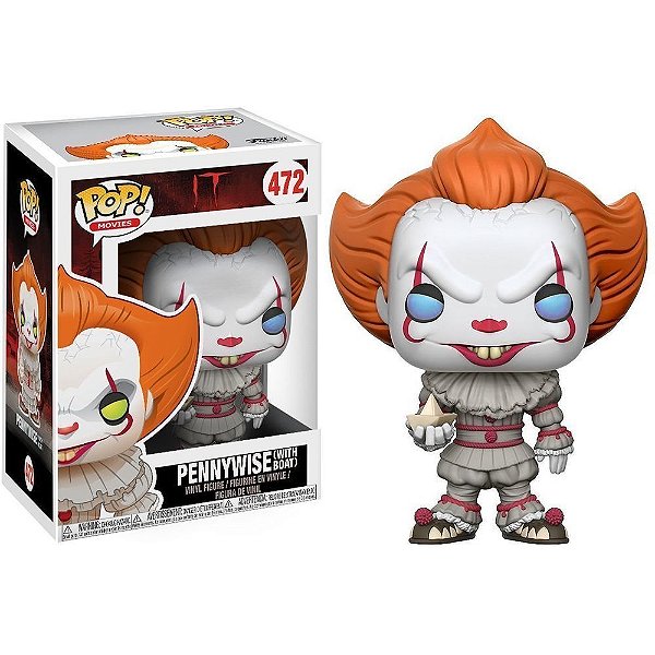 Funko Pop It Pennywise - With Boat #472 Vinil 9,5 Cm Oficial Funko Vinil 9,5 cm Oficial Funko