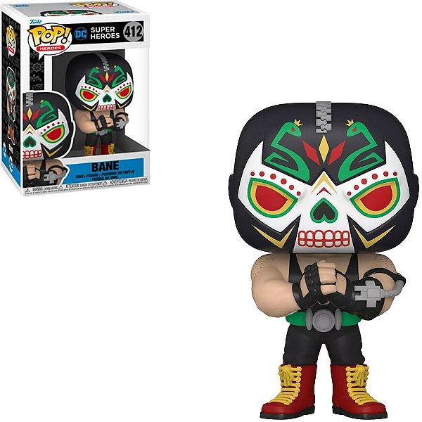 Funko Pop Heroes Dia De Los - Dc Bane #412 Vinil 9,5 cm Oficial Funko
