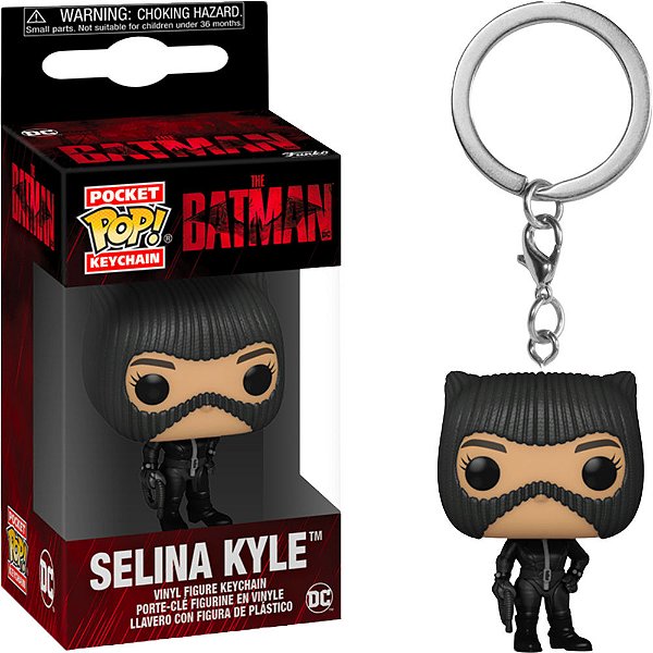 Funko Pop Keychain The Batman Seline - Kyle Catwomn #59284 Vinil 9,5 cm Oficial Funko