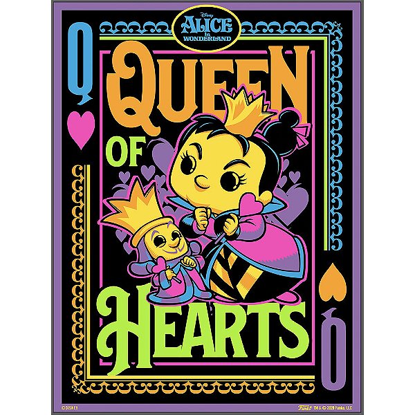 Funko Pop Poster Alice Wonderland Queen - Of Hearts #55994 Vinil 9,5 Cm Oficial Funko Vinil 9,5 c...