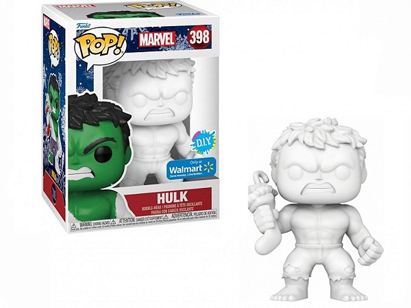Funko Pop Marvel Holiday - Hulk D.I.Y. #398 Vinil 9,5 cm Oficial Funko