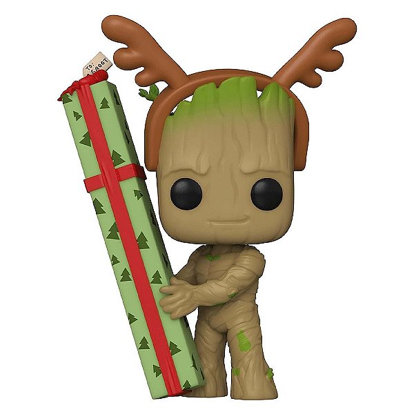 Funko Pop Guardians Galaxy - Holiday Groot #1105 Vinil 9,5 cm Oficial Funko