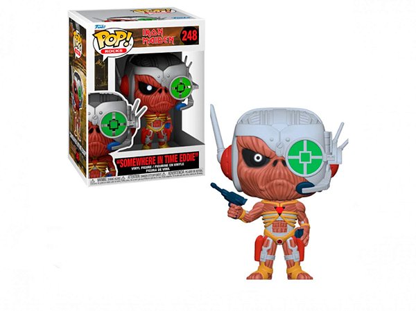 Funko Pop Rocks Iron Maiden Somewhere In - Time Eddie #248 Vinil 9,5 Cm Oficial Funko Vinil 9,5 c...