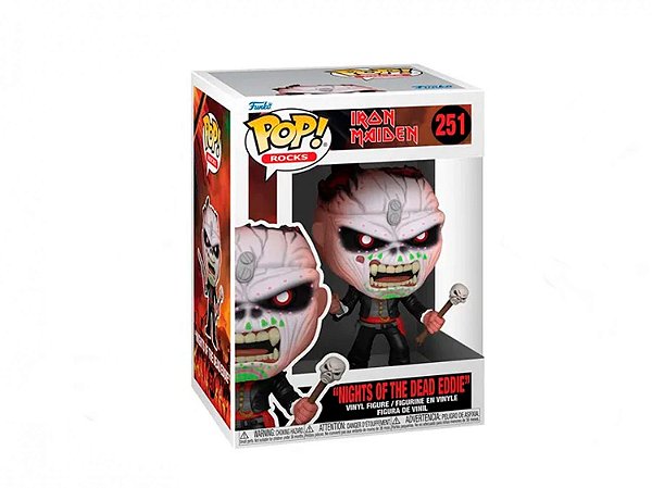 Funko Pop Rocks Iron Maiden Nights Of The - Dead Eddie #251 Vinil 9,5 Cm Oficial Funko Vinil 9,5 ...