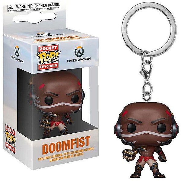 Funko Pop Keychain - Overwatch Doomfist Vinil 9,5 cm Oficial Funko
