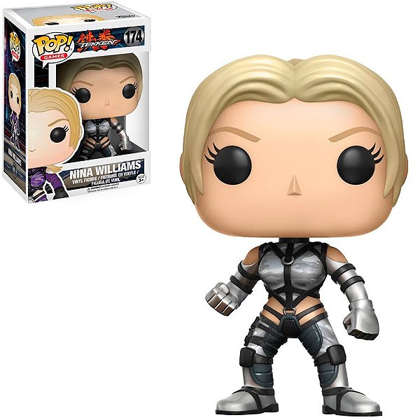 Funko Pop Tekken Nina - Williams Silver #174 Vinil 9,5 Cm Oficial Funko Vinil 9,5 cm Oficial Funko