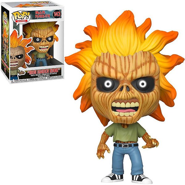 Funko Pop Rocks Iron Maiden Iron - Maiden Eddie #143 Vinil 9,5 Cm Oficial Funko Vinil 9,5 cm Ofic...