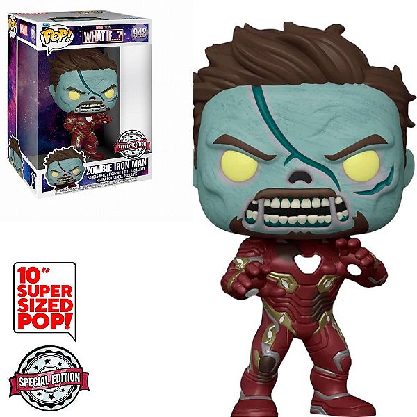 Funko Pop Marvel What Iff ? Iron - Man Zombie #948 Vinil 9,5 Cm Oficial Funko Vinil 9,5 cm Oficia...