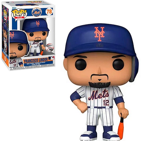 Funko Pop Mlb Mets - Francisco Lindor #78 Vinil 9,5 Cm Oficial Funko Vinil 9,5 cm Oficial Funko