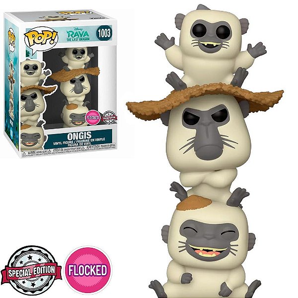 Funko Pop Disney Raya - Ongis Flocked #1003 Vinil 9,5 Cm Oficial Funko Vinil 9,5 cm Oficial Funko