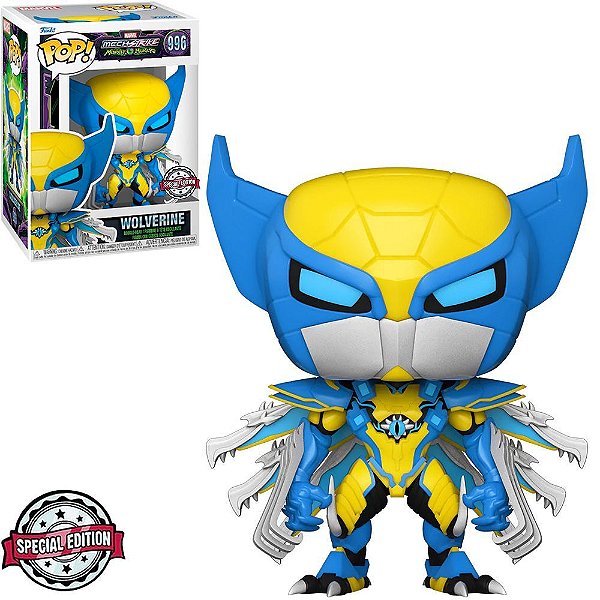 Funko Pop Marvel Mech Strike Monster - Hunters Wolverine #996 Vinil 9,5 Cm Oficial Funko Vinil 9,...