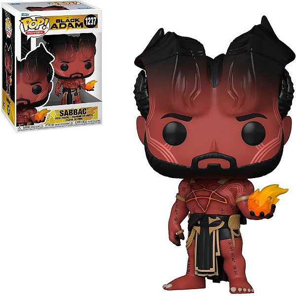 Funko Pop Black - Adam Sabbac #1237 Vinil 9,5 Cm Oficial Funko Vinil 9,5 cm Oficial Funko