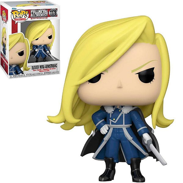 Funko Pop Fullmetal Alchemist Brotherhood Olivier - Mira Armstrong #1178 Vinil 9,5 Cm Oficial Fun...