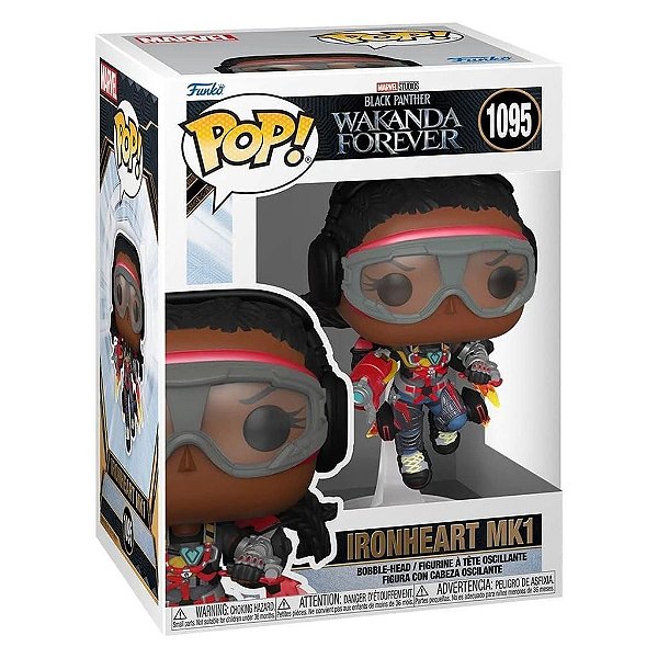 Funko Pop Marvel Black Phanter Wakanda Forever - Ironheart Mk1 #1095 Vinil 9,5 Cm Oficial Funko V...