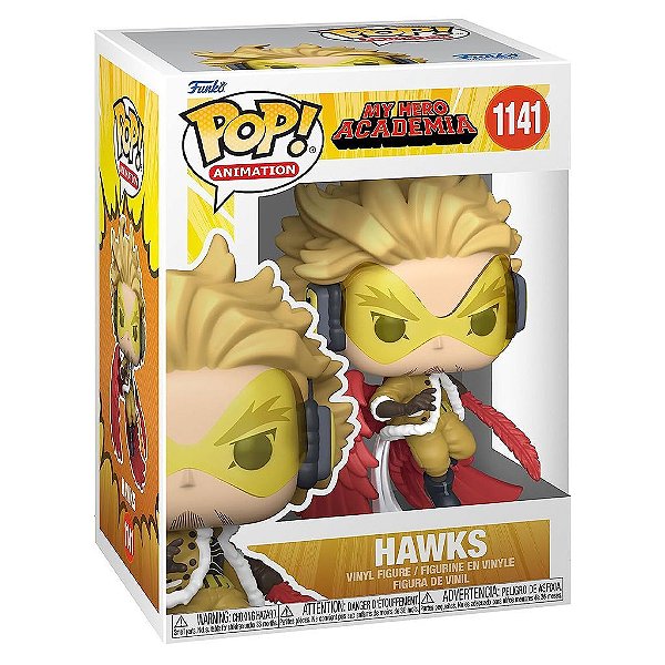 Funko Pop My Hero - Academia Hawks #1141 Vinil 9,5 Cm Oficial Funko Vinil 9,5 cm Oficial Funko