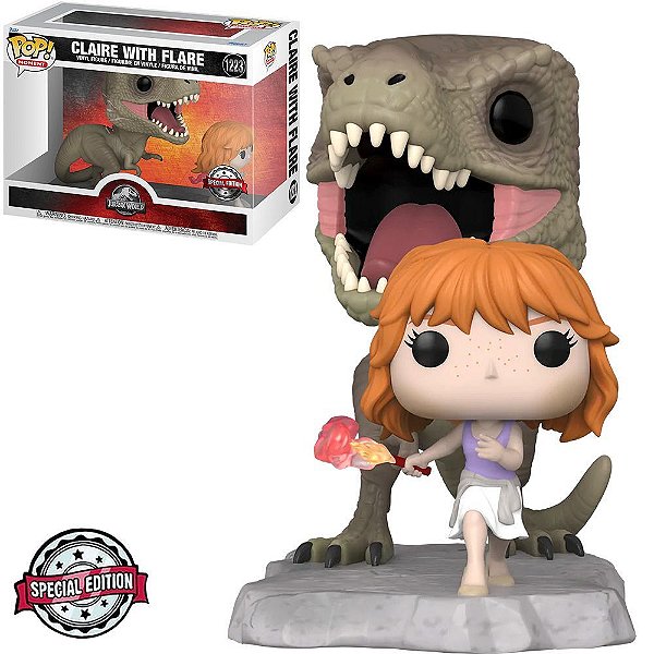Funko Pop Jurassic World Dominion - Claire W/Flare #1223 Vinil 9,5 Cm Oficial Funko Vinil 9,5 cm ...