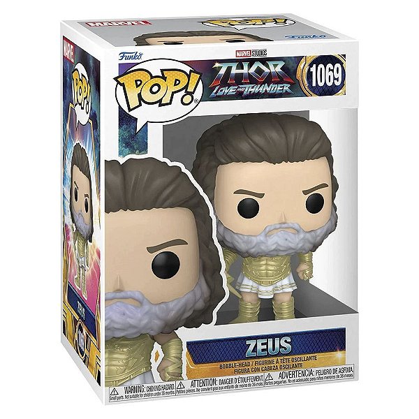 Funko Pop Marvel Thor Love And - Thunder Zeus #1069 Vinil 9,5 Cm Oficial Funko Vinil 9,5 cm Ofici...