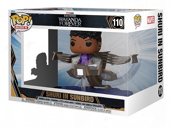 Funko Pop Marvel Black Phanter Wakanda Shuri - In Sunbird #110 Vinil 9,5 Cm Oficial Funko Vinil 9...