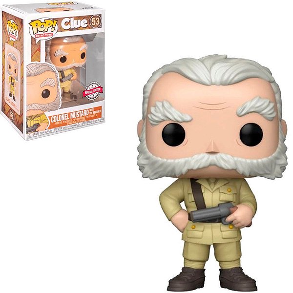 Funko Pop Clue Colonel - Mustard W/Revolver #53 Vinil 9,5 Cm Oficial Funko Vinil 9,5 cm Oficial F...