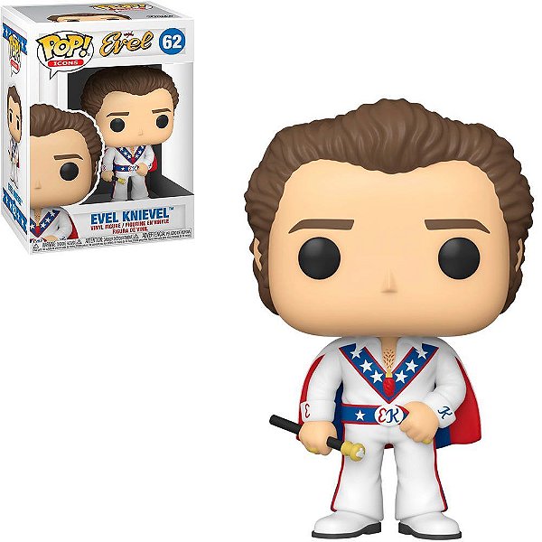Funko Pop Evel Knievel Evel - Knievel 62 Vinil 9,5 Cm Oficial Funko Vinil 9,5 cm Oficial Funko