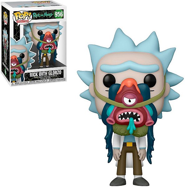 Funko Pop Rick Morty - Rick W/Glorzo #956 Vinil 9,5 cm Oficial Funko