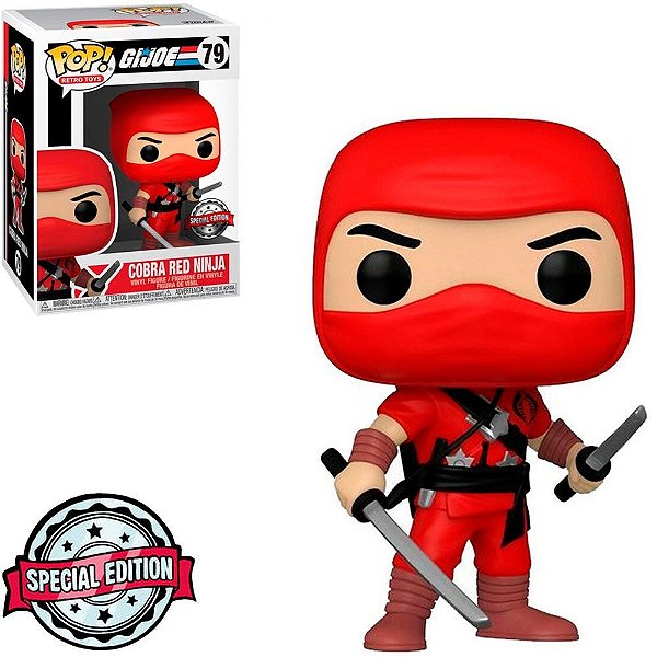 Funko Pop Gi Joe Cobra - Red Ninja #79 Vinil 9,5 Cm Oficial Funko Vinil 9,5 cm Oficial Funko