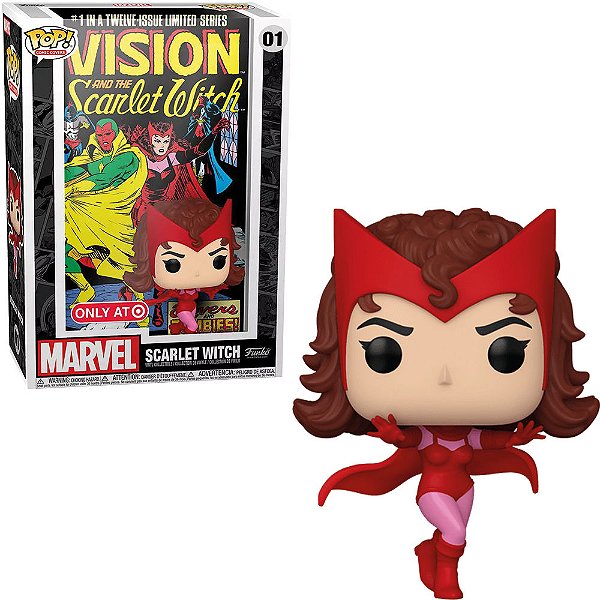 Funko Pop Marvel Cover - Scarlet Witch #01 Vinil 9,5 Cm Oficial Funko Vinil 9,5 cm Oficial Funko