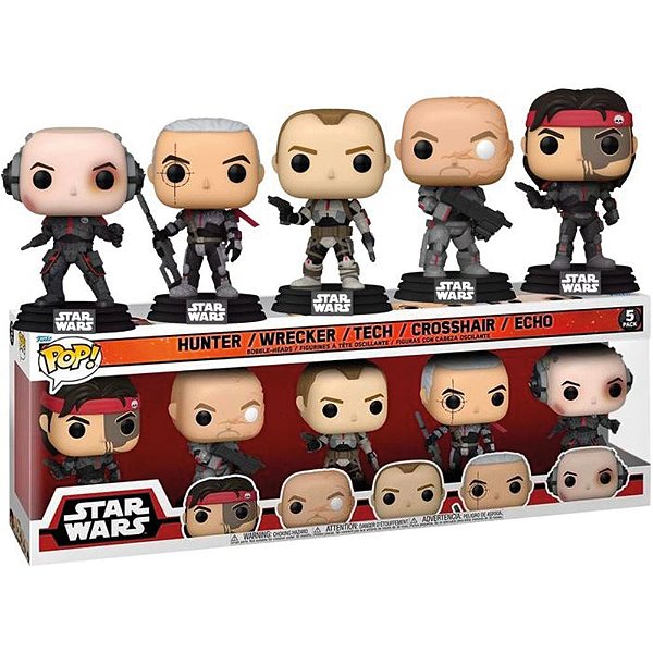 Funko Pop Star Wars The Bad - Batch 5Pack #57263 Vinil 9,5 Cm Oficial Funko Vinil 9,5 cm Oficial ...