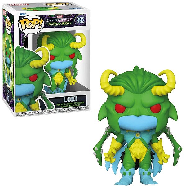 Funko Pop Marvel Mech Strike Monster - Hunters Loki #992 Vinil 9,5 Cm Oficial Funko Vinil 9,5 cm ...