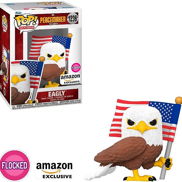 Funko Pop Peacemaker - Eagly Flocked #1236 Vinil 9,5 cm Oficial Funko