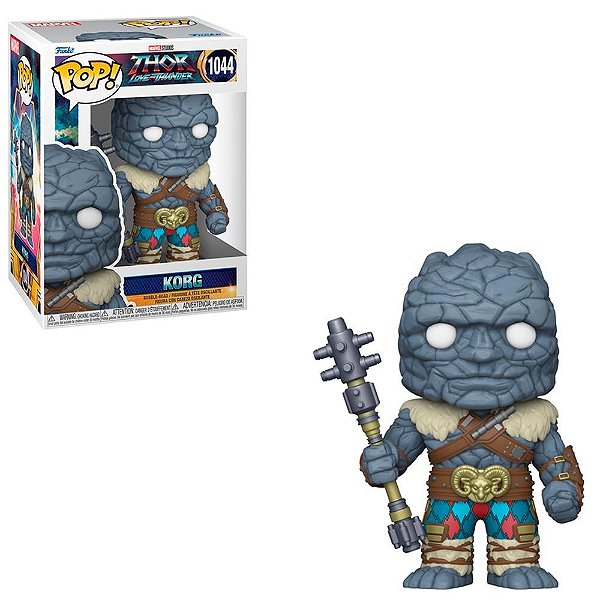 Funko Pop Marvel Thor Love And - Thunder Korg #1044 Vinil 9,5 cm Oficial Funko