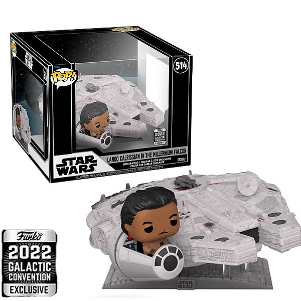 Funko Pop Star Wars Galactic Lando - Millenium Falcon #514 Vinil 9,5 cm Oficial Funko
