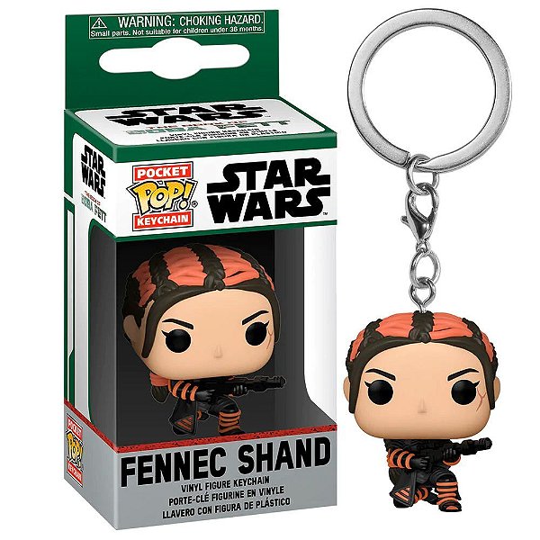 Funko Pop Keychain Star Wars Boba Fett - Fennec Shand #61050 Vinil 9,5 cm Oficial Funko