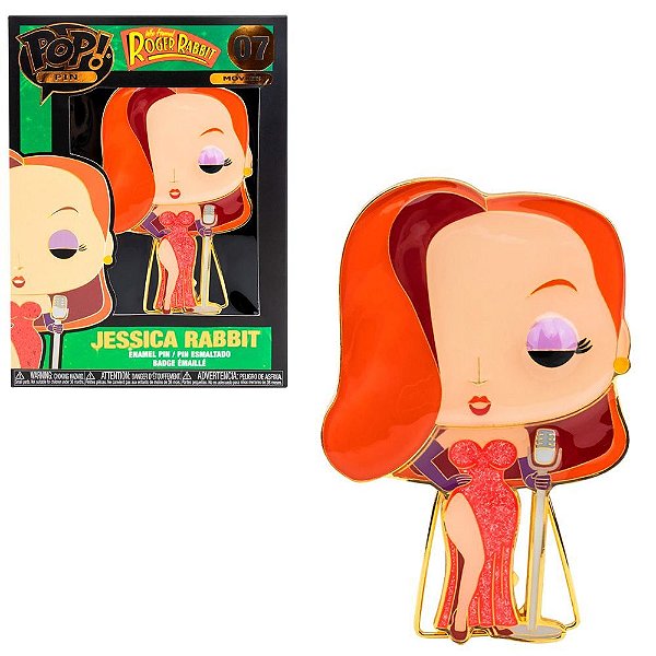 Funko Pop Pins.Roger - Rabbit Jessicar #30812 Vinil 9,5 cm Oficial Funko