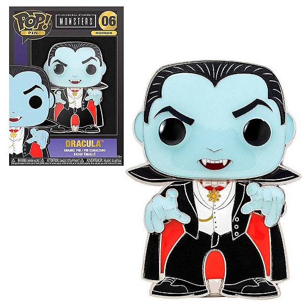 Funko Pop Pins.Monsters - Dracula #37497 Vinil 9,5 cm Oficial Funko